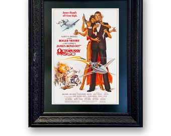 Octopussy James Bond Movie Poster: Framed Canvas Print