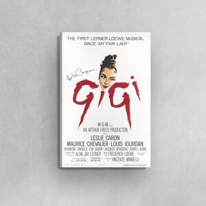 Gigi Movie Poster (1958) Druck Leinwand, Vincente Minnelli Film Poster, Vintage Poster, Filmwerbeplakat, Leinwand Wandkunst