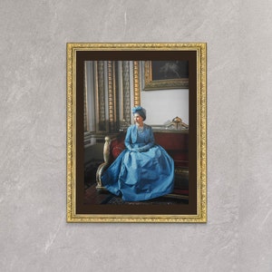 Queen Elizabeth II Youth Photos Poster Exclusive Framed Canvas Print, Her Majesty, Princess Elizabeth Young Photography, Canvas Wall Art