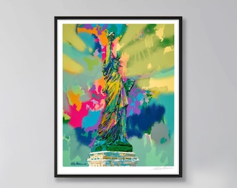 Lámina artística de la Estatua de la Libertad: Expresionismo audaz, estilo Neiman