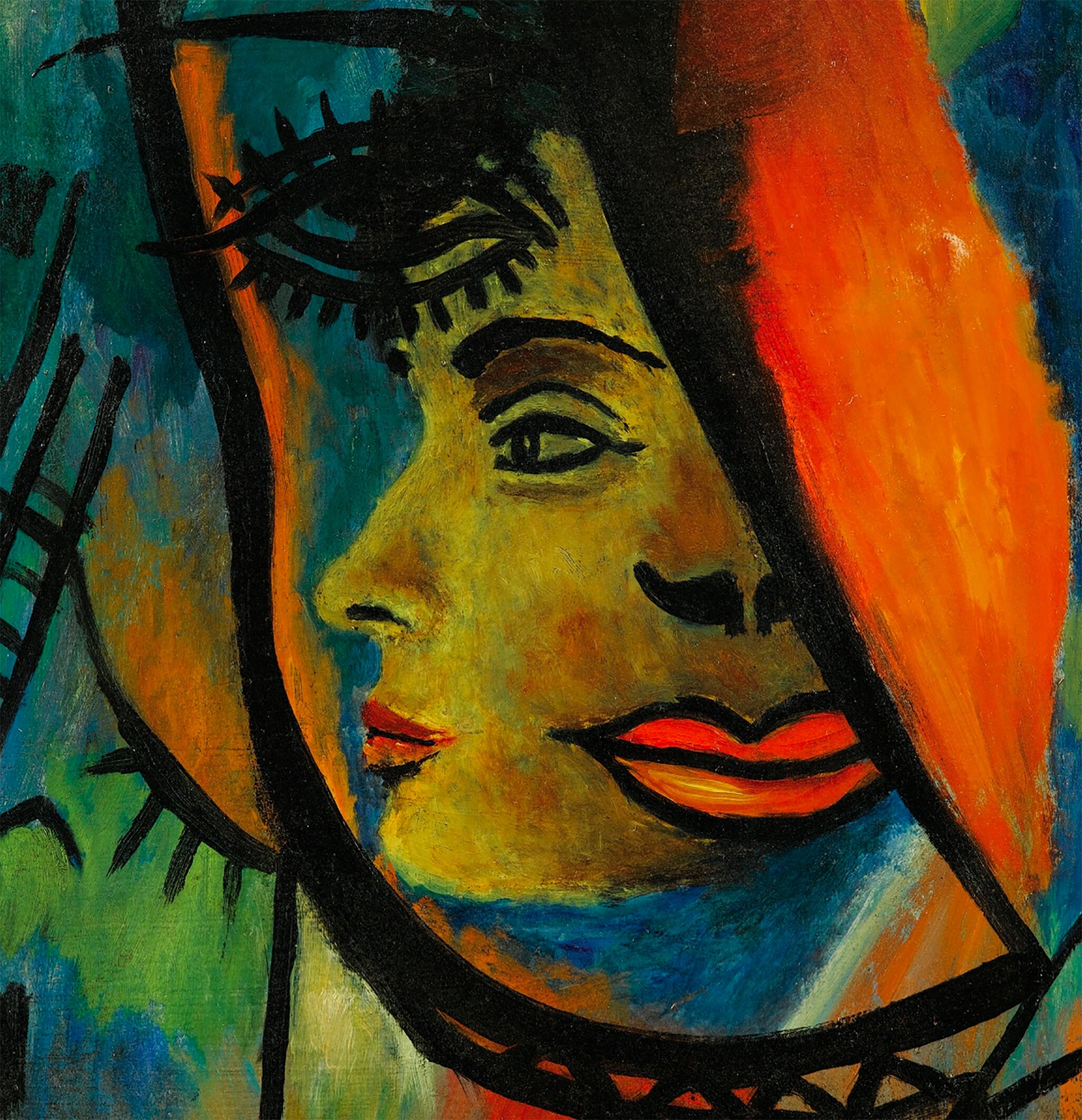 フランシス・ピカビアの肖像：ヴィンテージモダニズムの額入り