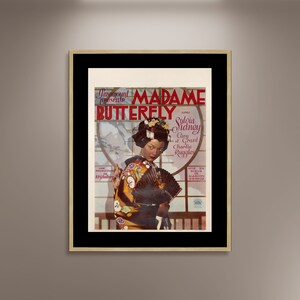 Madame Butterfly Film Poster Druck Gerahmte Leinwand, 1932 Belgisches Plakat, Filmplakat, Werbeplakat, Plakat Wandkunst, Geschenk Leinwand