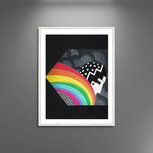 Erte Tempest Art Deco Poster: Framed Canvas Print, Elegant Wall Art