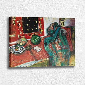 Henri Matisse Canvas Print: Still Life with Red Rug, Home Decor