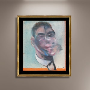 Francis Bacon Portrait Studieren Vintage Poster gerahmt Leinwanddruck, Bacon Art, Vintage Plakat, Werbeplakat, Kunstwerk, Wand Kunst Geschenk