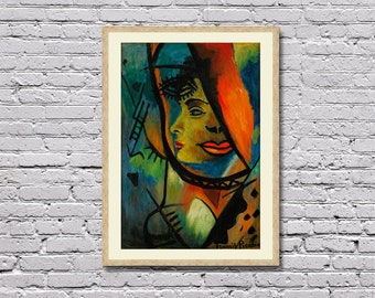 フランシス・ピカビアの肖像：ヴィンテージモダニズムの額入り