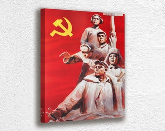 ヴィンテージ中国プロパガンダポスター：毛沢東時代のウォールアート