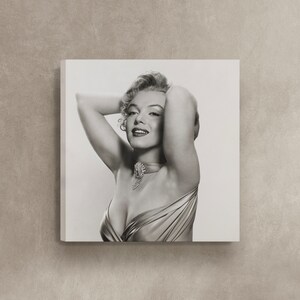 Marilyn Monroe 50er Jahre Portrait Poster Druck Leinwand,Berühmte amerikanische Schauspielerin, Vintage Plakat, Werbeplakat