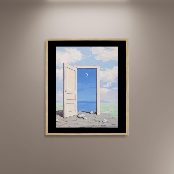 ルネ・マグリット「ル・サヴォワール」額入りキャンバスプリント