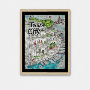 Tales of the City Poster, Armikett Maupin, San Francisco Bay Foto, Wandbehang Leinwand, Wohnkultur Poster