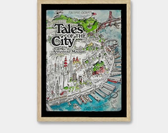 Tales of the City Poster: Armistead Maupin, San Francisco Bay Canvas Art