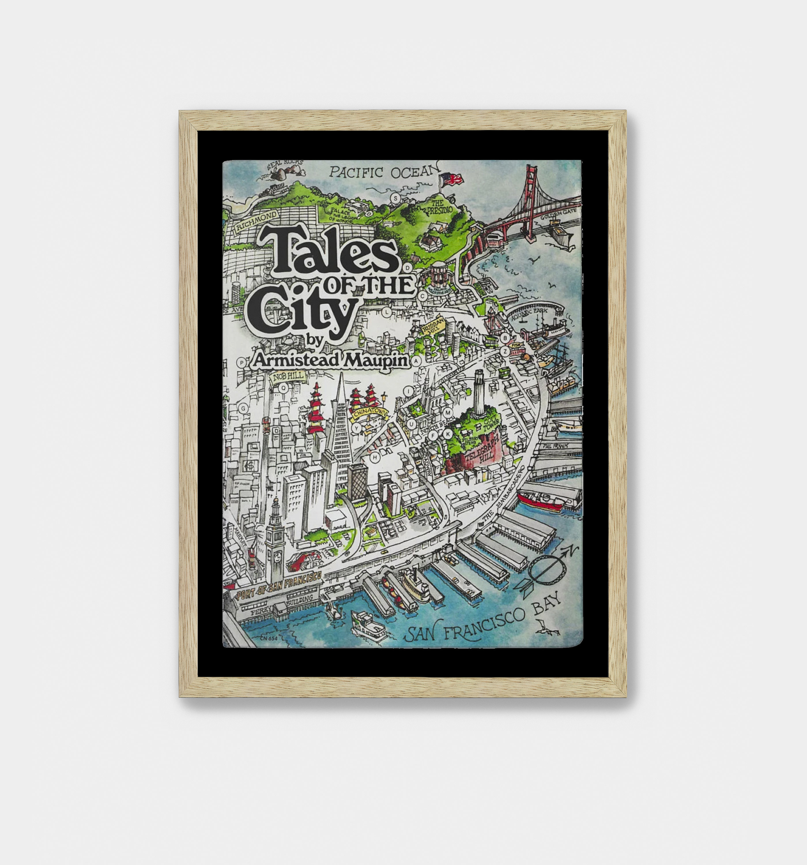 Tales of the City Poster: Armistead Maupin, San Francisco Bay Canvas Art