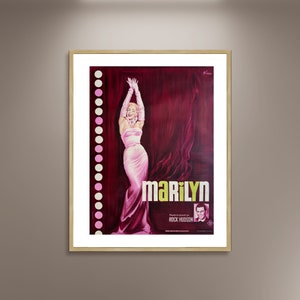 Marilyn Monroe Vintage Movie Poster Stampa Tela Incorniciata, Famosa Attrice Americana Poster, Poster del Film, Poster Pubblicitario, Arte Murale, Regalo