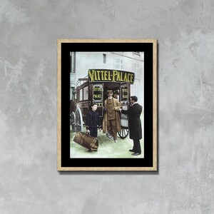 Vittel Palace, Frankreich Fotodruck Vintage Reiseplakat Leinwanddruck, Postkartenplakat, französisches Werbeplakat, Geschenk gerahmte Leinwand