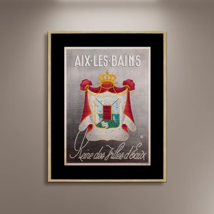 Aix Les Bains Golf Casino Savoie Francia Poster Stampa Tela Incorniciata, Poster Pubblicitario di Viaggio, Poster Turistico, Poster Wall Art