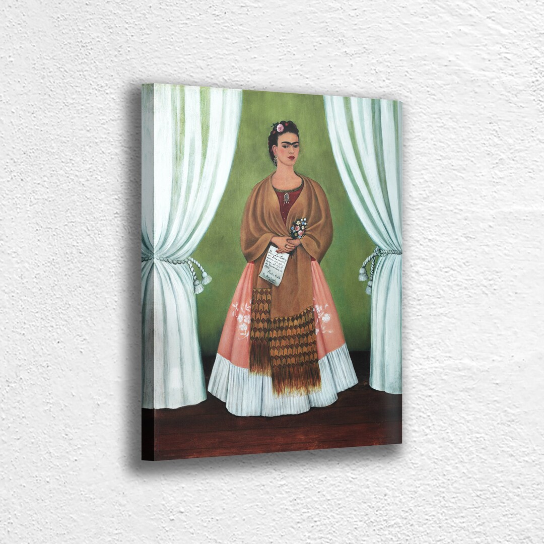 Frida Kahlo Self Portrait Canvas Print: Limited Edition Home Decor - Etsy