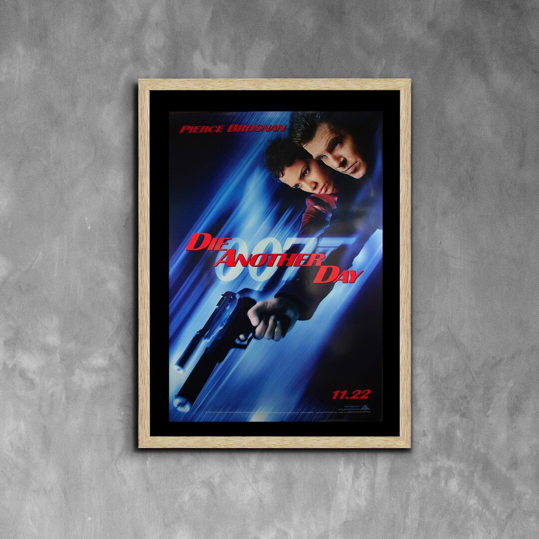 Die Another Day 2002 James Bond 007 Movie Poster Framed Canvas Print ...