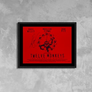 Twelve Monkeys (1995) Filmplakat Leinwanddruck, Britisches Plakat, Vintage Plakat, Filmplakat, Filmplakat, Werbeplakat