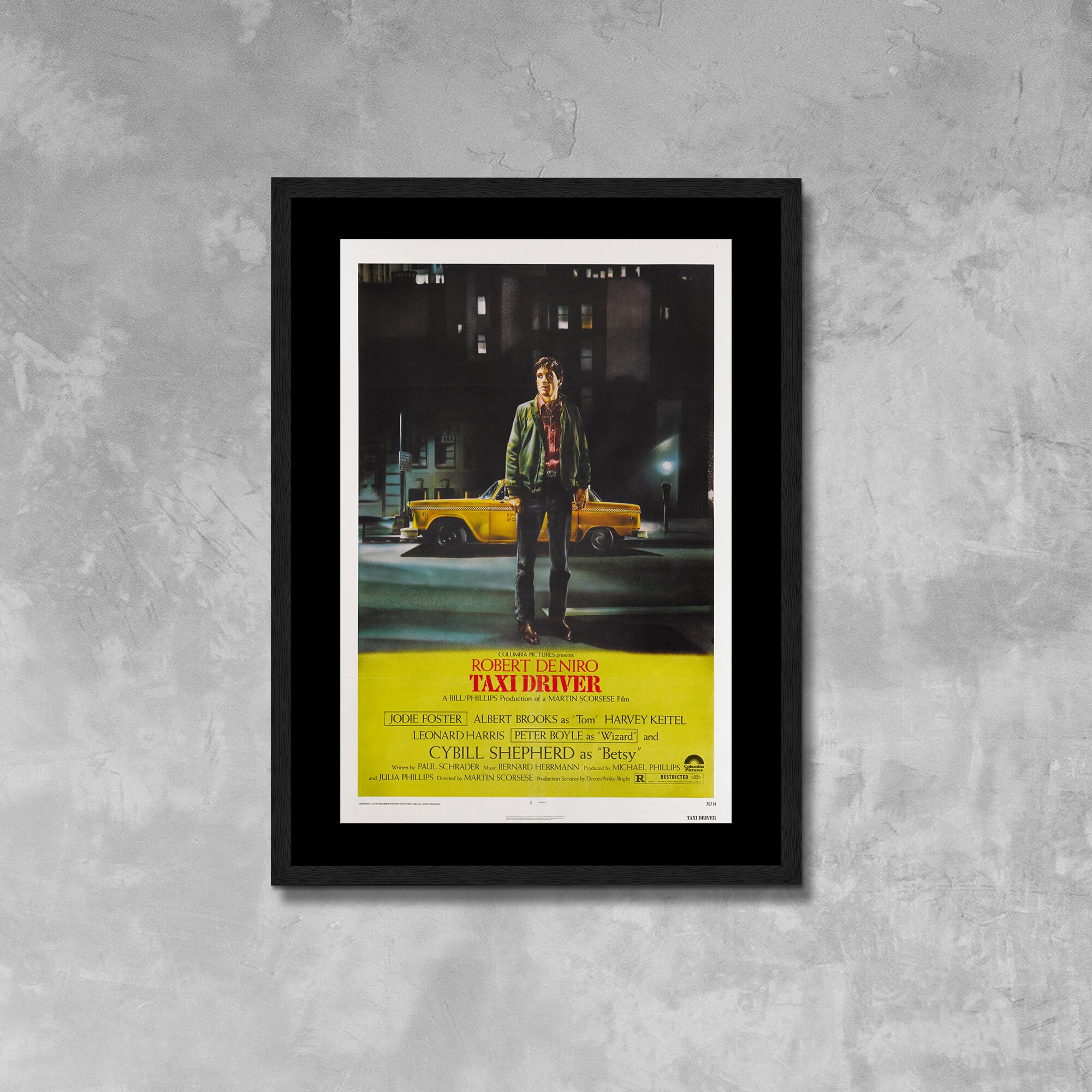 タクシードライバー　ロバート・デ・ニーロ　1976 ポスター　ロバートデニーロ Amazon.co.jp: Posterazzi Taxi Driver ドイツアート ロバート・デ