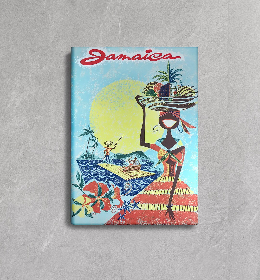 ジャマイカ ヴィンテージ 1960年代 旅行ポスタープリント：観光