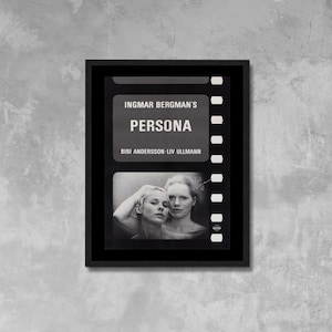 Persona Filmplakat Leinwanddruck, Ingmar Bergman, Vintage Plakat, Filmplakat, Kinoplakat, Werbeplakat, Leinwand Wandkunst