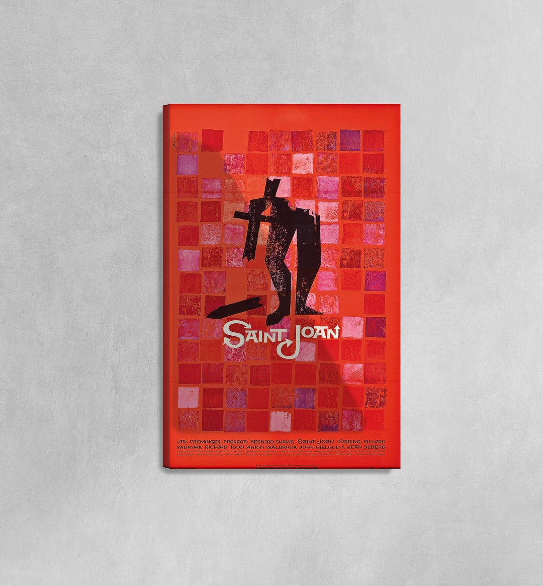 Saint Joan Movie Poster (1957) Print Canvas, Original American Film