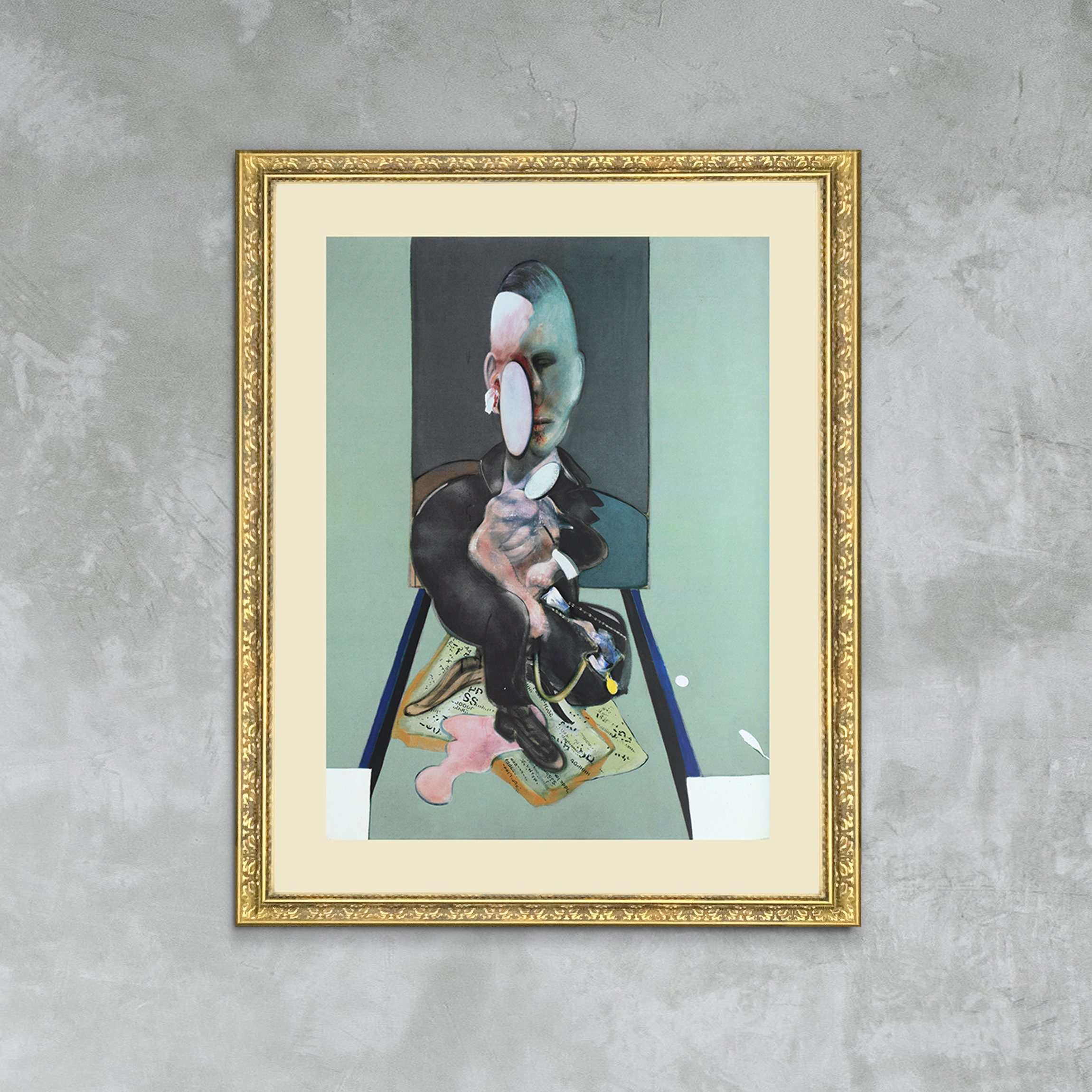 Francis Bacon 'triptych, 1976' Framed Canvas Print - Etsy Norway