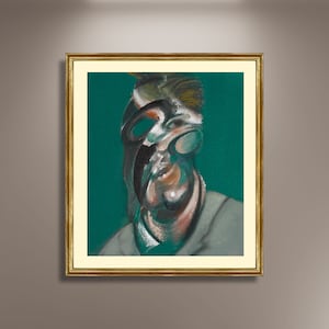 Francis Bacon Studie Selbstporträt Vintage Poster gerahmt Leinwanddruck, Vintage Plakat, Werbeplakat, Kunstmalereien, Wandkunst
