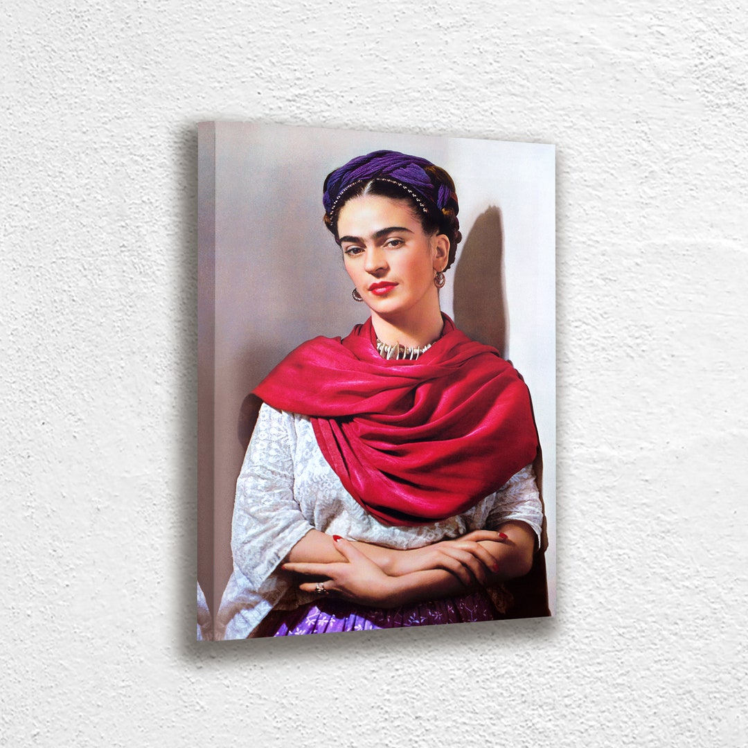 Frida Kahlo Self Portrait Canvas Print: Limited Edition Home Decor - Etsy
