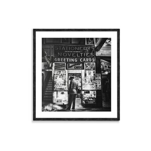 Impresión fotográfica en lienzo enmarcada con foto de la exposición "Carta de amor a San Francisco", fotografía en blanco y negro, impresión fotográfica vintage