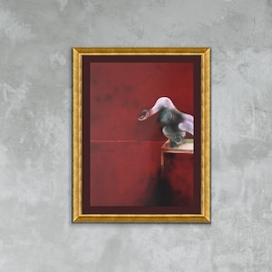 Francis Bacon, Second Version of Triptych 1944, Triptych Poster Exclusive Framed Canvas Print, Bacon painting, Vintage Poster, Artwork