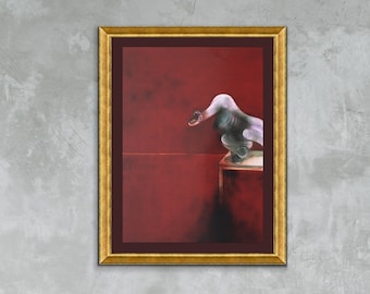 Francis Bacon, Second Version of Triptych 1944, Triptych Poster Exclusive Framed Canvas Print, Bacon painting, Vintage Poster, Artwork