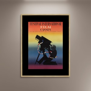 Festival International Film Goldener Leinwand, Filmplakat, Filmplakat, Werbeplakat, Plakatwandkunst, Geschenkleinwand, Leinwanddruck