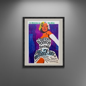 Marilyn Monroe The Seven Year Itch Filmplakat Leinwanddruck, berühmte Schauspielerin, Vintage Plakat, Werbeplakat, Filmplakat