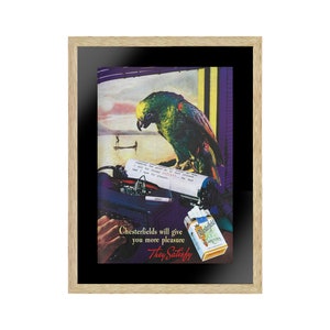Poster vintage di sigarette Chesterfield, arte murale americana, arte murale astratta, arte murale moderna, stampa su carta o tela per poster, decorazione murale