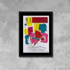 Matador Film Poster gerahmt Leinwand Druck,spanisches Plakat, Vintage Poster, Film Plakat, Movie Poster, Werbeplakat, Leinwand Wand Kunst