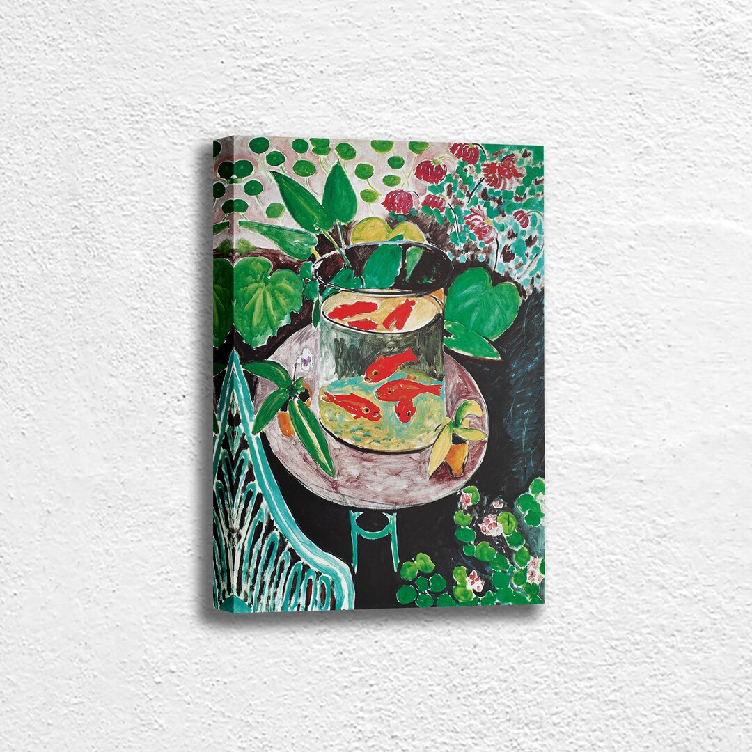 アンリ・マティス作「金魚の静物画」 - フランス油絵キャンバス