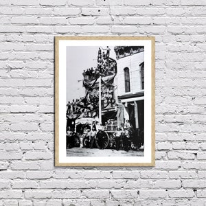 Los Angeles old street photo Poster gerahmt Leinwanddruck, Porträt einer Stadt, Los Angeles Fotos, Vintage Poster, alte Stadtfotos