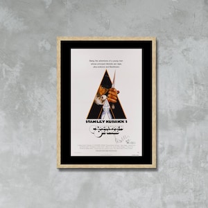 Clockwork Orange Movie Poster Leinwanddruck, Stanley Kubrick's, Film Plakat, Werbeplakat, Vintage Plakat, Leinwand Wand Kunst