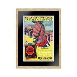Poster vintage Lucky Strike Cigarettes, arte murale americana, arte murale astratta, arte murale moderna, stampa su carta o tela, decorazione murale