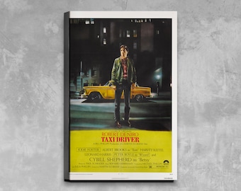 タクシードライバー 1976年映画ポスター：ロバート・デ・ニーロ 額入り