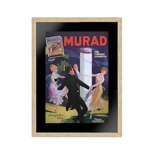 Murad The Turkish Cigarettes Poster vintage, arte murale, arte murale astratta, arte murale moderna, stampa su carta o tela, decorazione murale