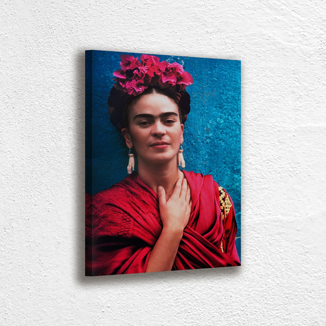 Frida Kahlo Self Portrait Canvas Print: Fine Art Giclée Limited Edition ...