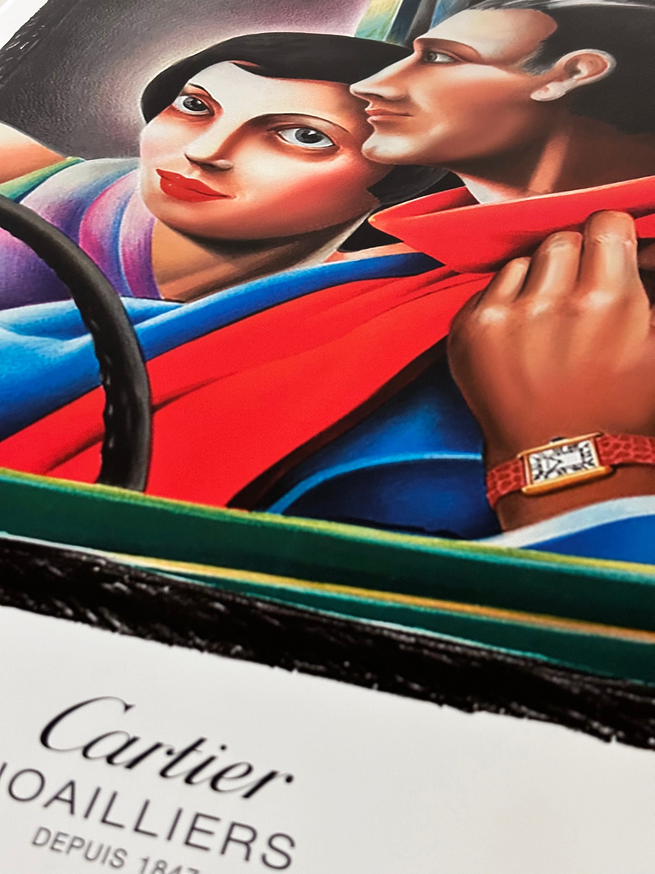 Cartier Joalliers Vintage Advertisement Poster Print - Framed
