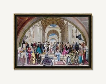 100 Years of Movies Canvas Print: Renato Casaro Film Poster Art