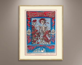 グレイトフル・デッドのブラックライトポスター、ダンシングベア