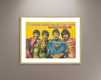 ビートルズ - サージェント・ペパーズ ポスター (24x24) - Etsy 日本