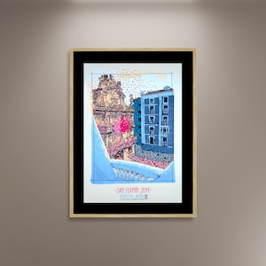 San Fermin 2019 Poster: Pamplona Bullfighting Art Print