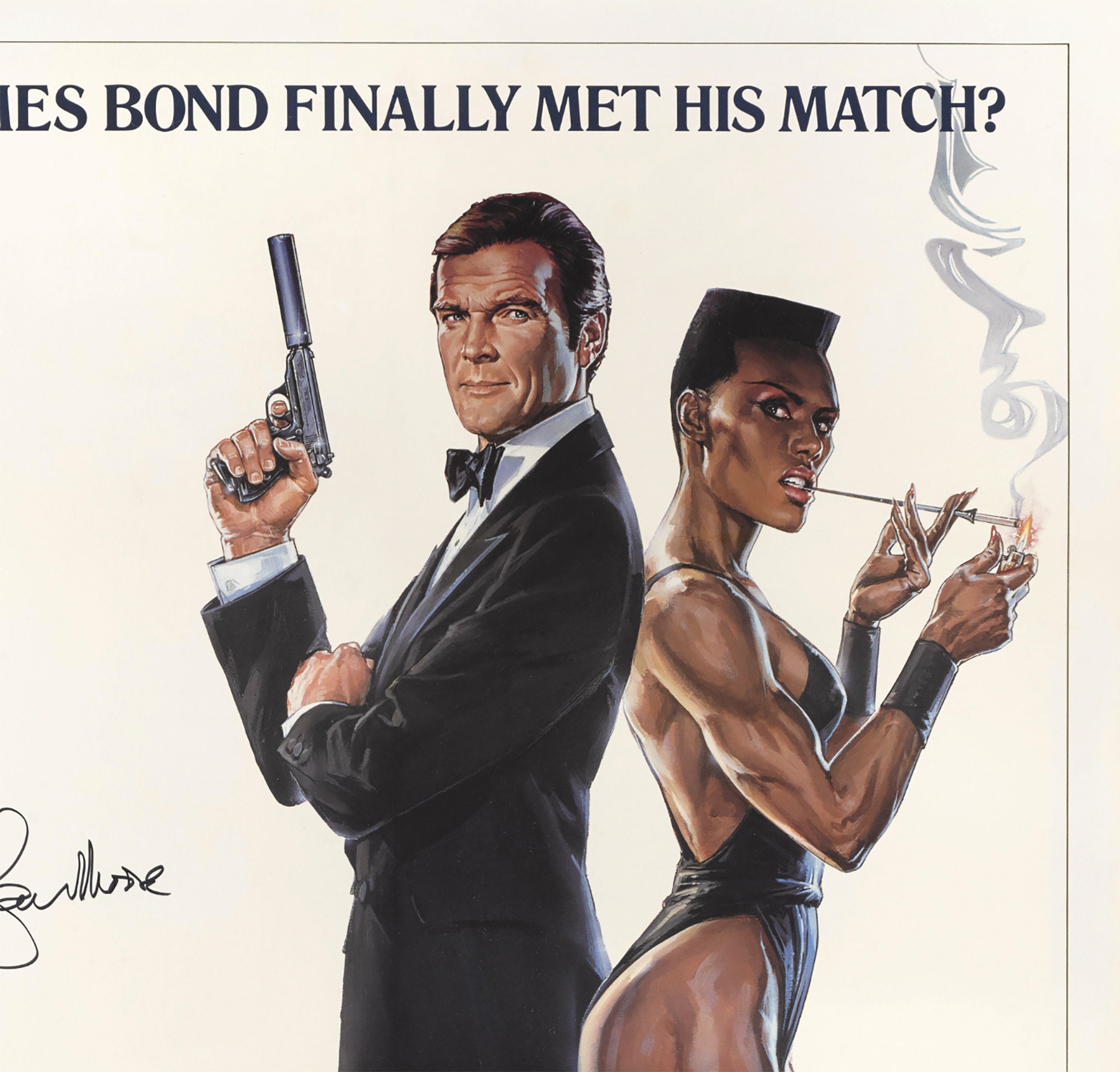 A View to a Kill (1985) Film Poster, James Bond Poster, Film Advertising Poster, Movie Poster