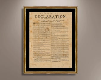 1776年アメリカ合衆国独立宣言の印刷物、アメリカ合衆国独立宣言